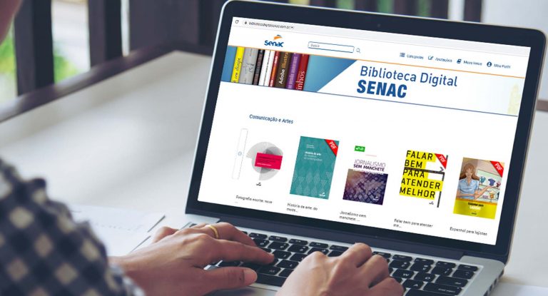 Biblioteca Digital do Senac é opção segura para estudar remotamente_